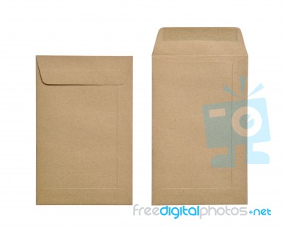 Brown Envelopes Stock Photo