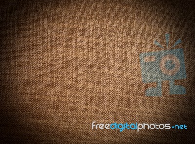 Brown Fabric Background Stock Photo