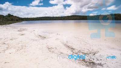 Brown Lake On Stradbroke Island, Queensland Stock Photo