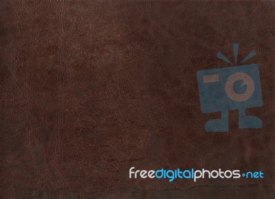 Brown Leather Texture Background Stock Photo