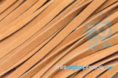 Brown Leather Texture ,closeup Detailed Background Stock Photo