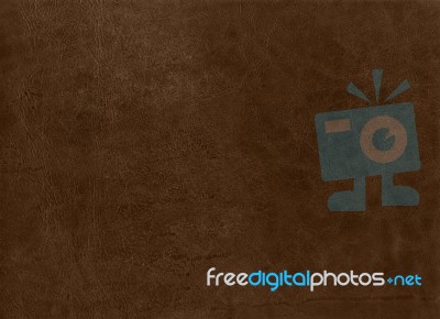 Brown Leather Vintage Texture Background Stock Photo