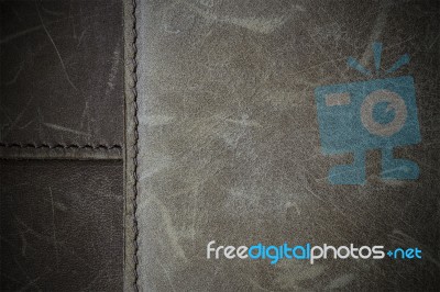 Brown Nubuck Leather Texture Stock Photo