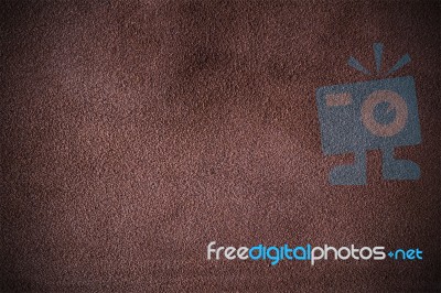 Brown Nubuck Leather Texture Stock Photo