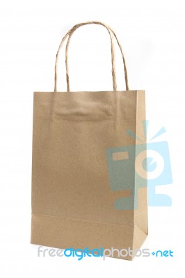 Brown Paper Bag Stock Photo