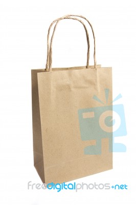 Brown Paper Bag Stock Photo