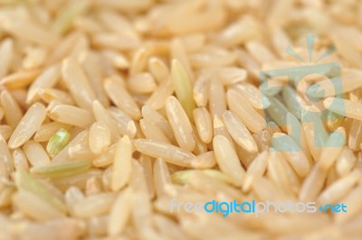 Brown Rice Stock Photo