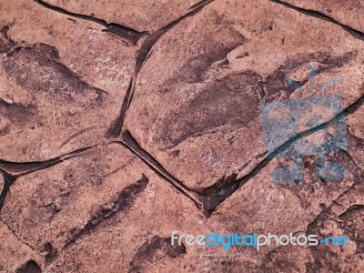 Brown Stone Walkway Stock Photo