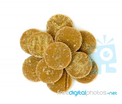 Brown Sugar Isolated On A White Background Stock Photo