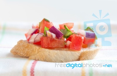 Bruschetta Stock Photo