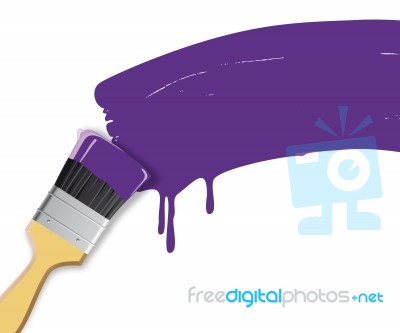 Brush Purple Stock Image