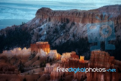 Bryce Canyon In November Stock Photo