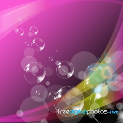 Bubbles Background Means Glimmering Joy Or Creative Bubble Stock Image