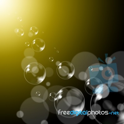 Bubbles Background Means Transparent And Soapy Balls
 Stock Image