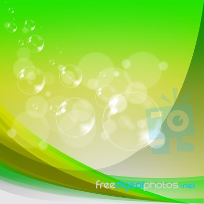 Bubbles Background Shows Translucent Spheres Or Shiny Air Balls Stock Image