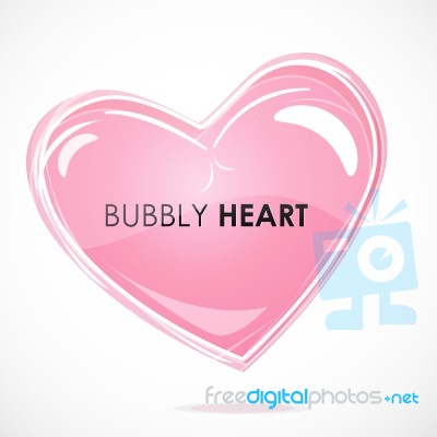 Bubbly Heart Stock Image