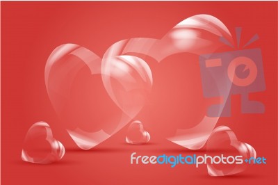 Bubbly Hearts Stock Image