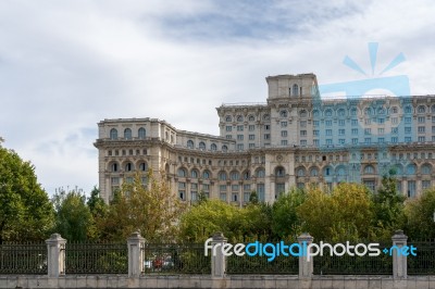 Bucharest/romania - September 21 : Exterior View Of The Palace O… Stock Photo