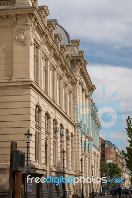 Bucharest/romania - September 21 : Headquarters Of Cec Bank In B… Stock Photo