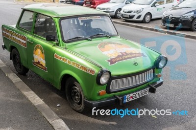 Bucharest/romania - September 21 : Trabant Parked In Bucharest R… Stock Photo