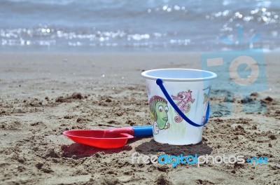 Bucket And Spade Stock Photo