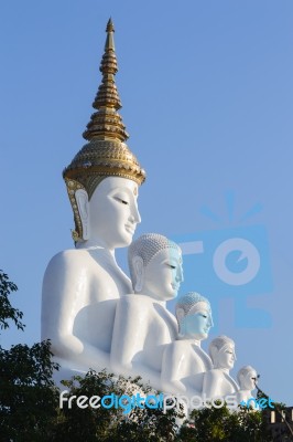 Buddha In Temple Of Thailand Stock Photo