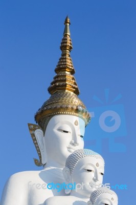 Buddha In Temple Of Thailand Stock Photo