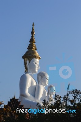 Buddha In Temple Of Thailand Stock Photo