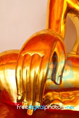 Buddha In Wat Pho Thailand Stock Photo