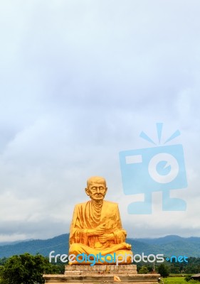 Buddha Statue In Thai Temple Northern Thailand Stock Photo