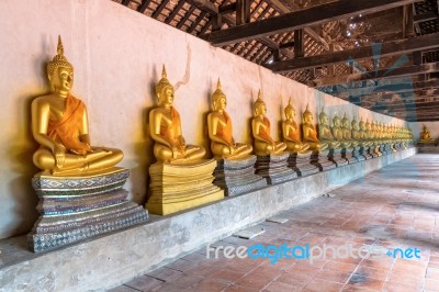 Buddha Statue In Wat Phutthaisawan Temple Stock Photo