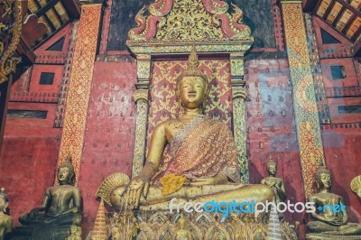 Buddha Statues In Thailand Stock Photo