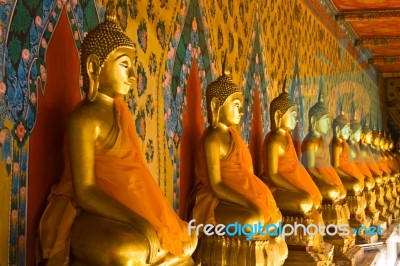 Budha Statue At Wat Arun Bangkok Thailand Stock Photo