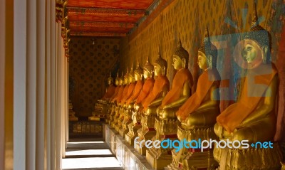 Budha Statue At Wat Arun Bangkok Thailand Stock Photo