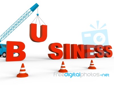 Build Business Shows Company Trade 3d Rendering Stock Image