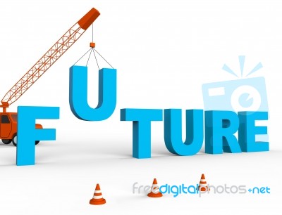 Build Future Represents Building Destiny 3d Rendering Stock Image