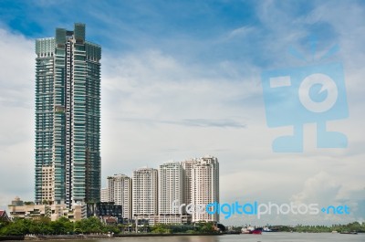 Building And Blue Sky Stock Photo