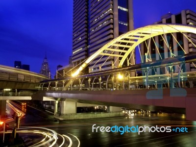 Buildings Of Bangkok Downtown Stock Photo