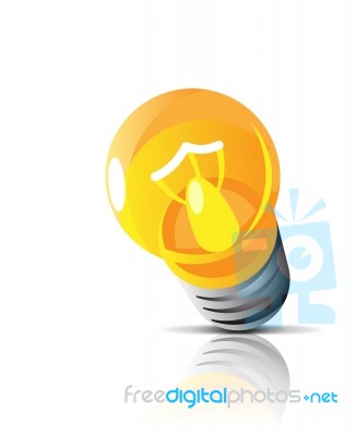 Bulb Yellow Stock Image