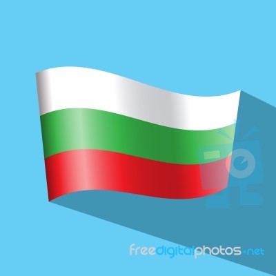 Bulgaria Flag  Icon Stock Image