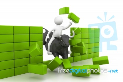 Bull Market Concept Stock Image