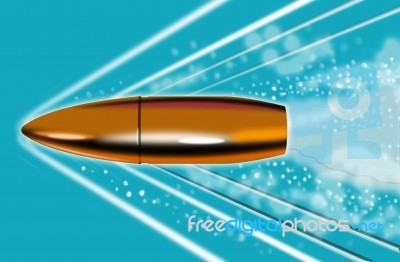 Bullet In Water Stock Image