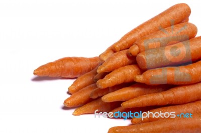 Bunch Of Carrots Stock Photo