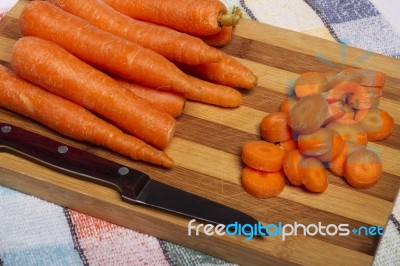 Bunch Of Carrots Stock Photo