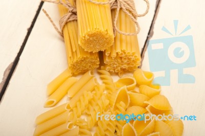 Bunch Of Italian Pasta Type Stock Photo