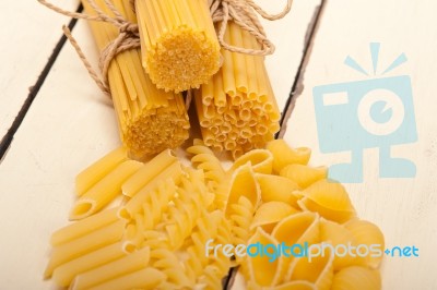 Bunch Of Italian Pasta Type Stock Photo