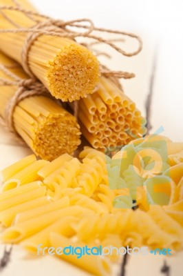 Bunch Of Italian Pasta Type Stock Photo