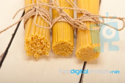 Bunch Of Italian Pasta Type Stock Photo