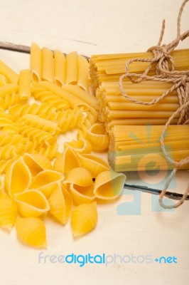 Bunch Of Italian Pasta Type Stock Photo