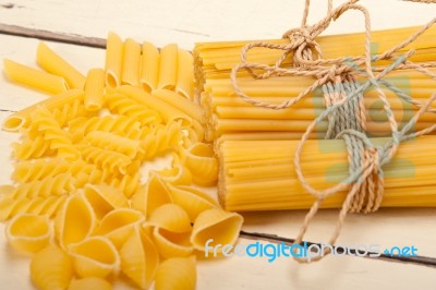 Bunch Of Italian Pasta Type Stock Photo